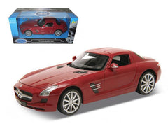 Mercedes SLS AMG Red 1/24 Diecast Model Car by Welly - VirtuousWares:Global