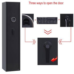 Metal Gun Security Cabinet Fingerprint/Keypad Long Gun Safe Cabinet - VirtuousWares:Global