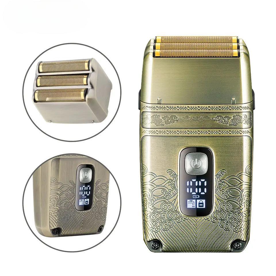 Metal Wet Dry Electric Shaver For Men Beard And Hair Facial Electric - VirtuousWares:Global