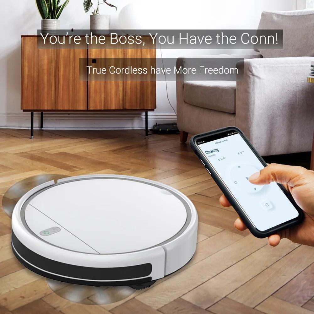 Mi Robot Vacuum Cleaner Auto Reharge APP And Voice Control Sweep and Wet Mopping Floors HEPA Filter Electric Water Tank - VirtuousWares:Global