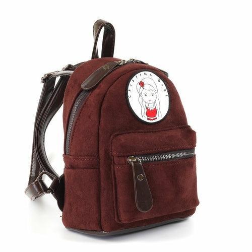 Micro Backpack in Faux Suede Leather - VirtuousWares:Global