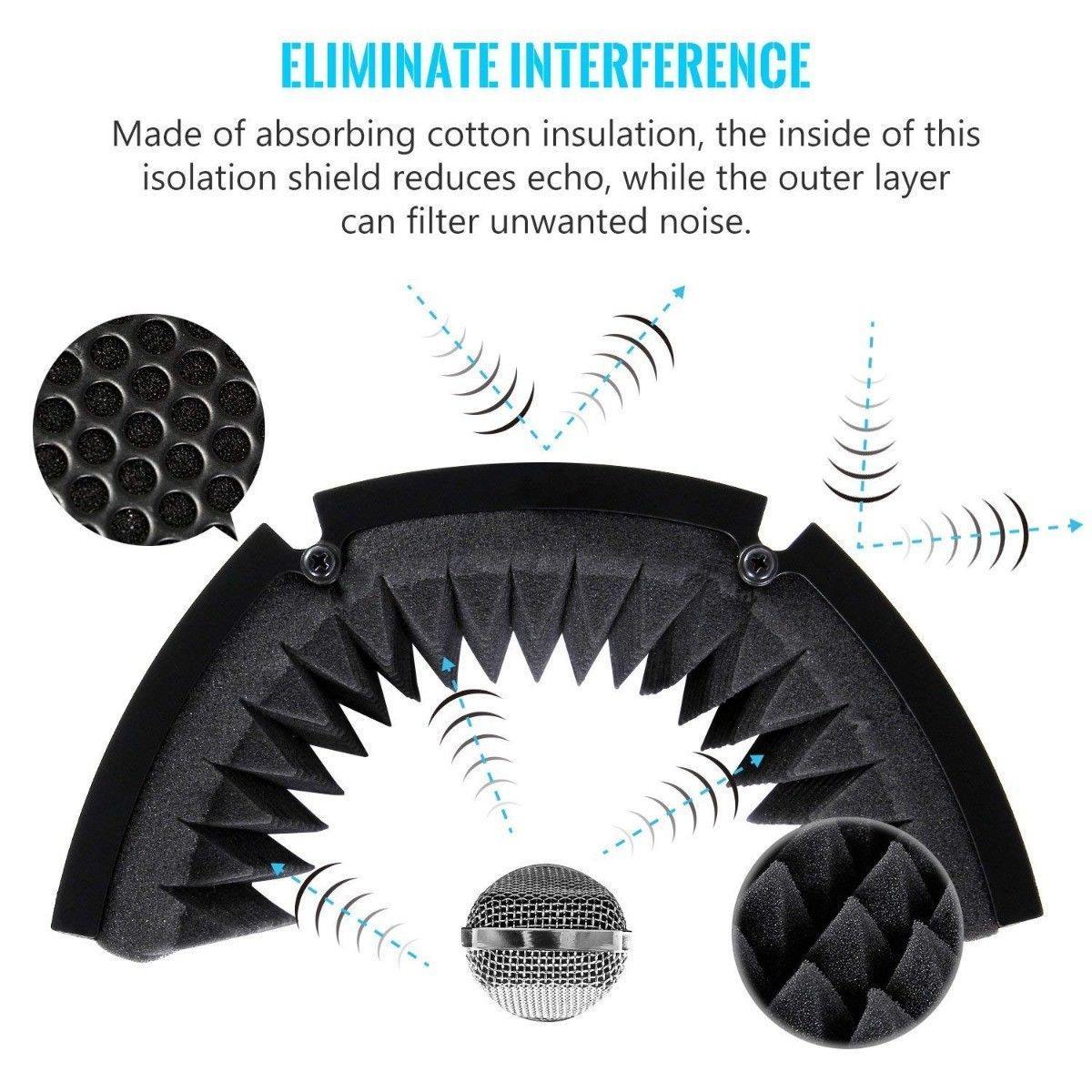 Microphone Isolation Shield Studio Mic Sound - VirtuousWares:Global
