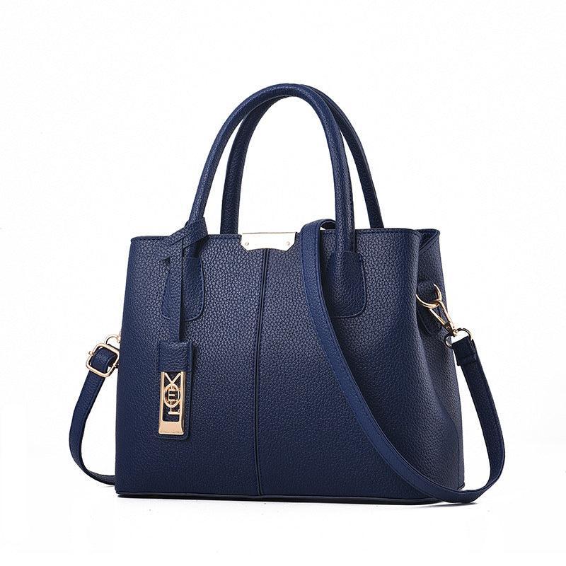 Middle-Aged Pure Color Fashion Messenger Bag - VirtuousWares:Global