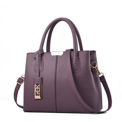 Middle-Aged Pure Color Fashion Messenger Bag - VirtuousWares:Global