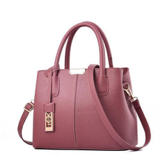 Middle-Aged Pure Color Fashion Messenger Bag - VirtuousWares:Global
