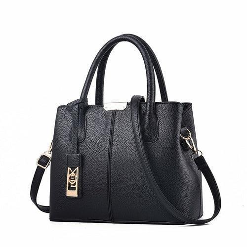 Middle-Aged Pure Color Fashion Messenger Bag - VirtuousWares:Global