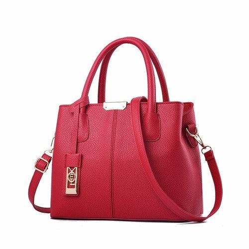 Middle-Aged Pure Color Fashion Messenger Bag - VirtuousWares:Global