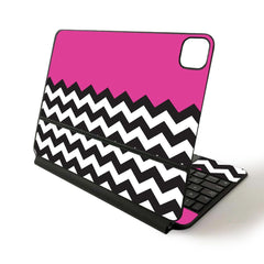 MightySkins APIPSK1120-Hot Pink Chevron Skin for Apple Magic Keyboard - VirtuousWares:Global