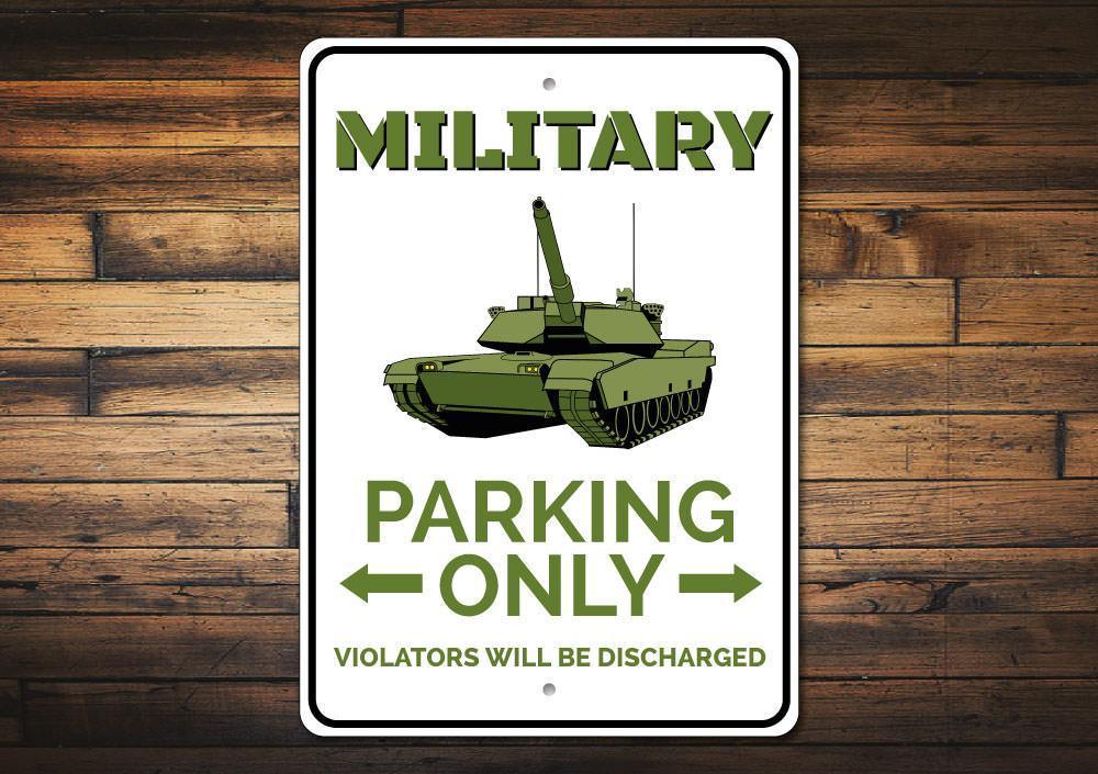 Military Parking Sign - VirtuousWares:Global