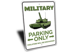 Military Parking Sign - VirtuousWares:Global