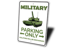 Military Parking Sign - VirtuousWares:Global