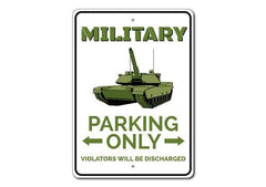 Military Parking Sign - VirtuousWares:Global