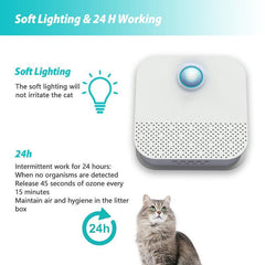 Mini Cat Odor Purifier for Cat Litter Box Deodorizer Dog Air Cleaner - VirtuousWares:Global