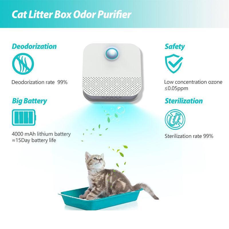 Mini Cat Odor Purifier for Cat Litter Box Deodorizer Dog Air Cleaner - VirtuousWares:Global