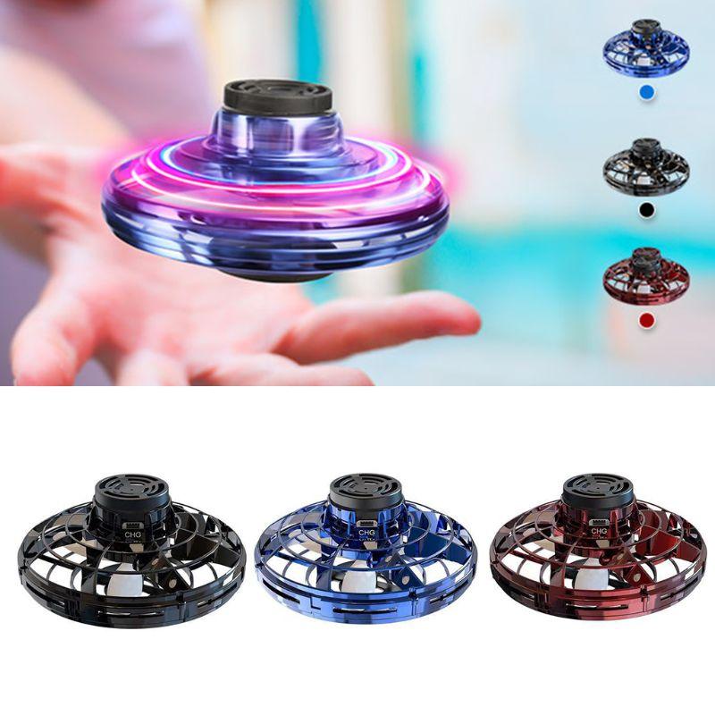 Mini Drone LED UFO Type Flying Helicopter Spinner Fingertip - VirtuousWares:Global