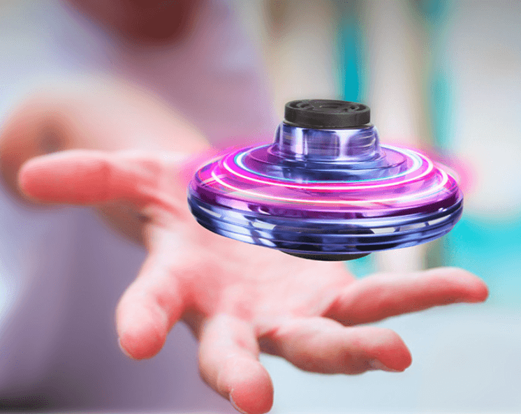 Mini Drone LED UFO Type Flying Helicopter Spinner Fingertip - VirtuousWares:Global