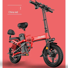 Mini Electric Bicycle with Full Throttle for Sports Car, City E-Bike, Powerful Mountain Bike, 14 in, 48V, 15Ah, 32Ah, 400W - VirtuousWares:Global