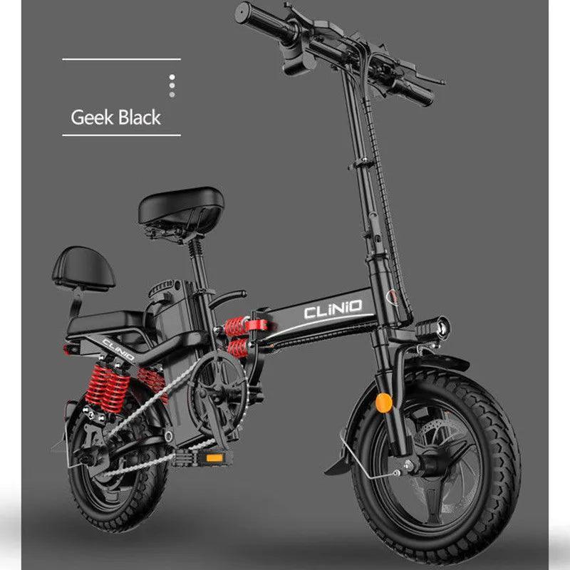 Mini Electric Bicycle with Full Throttle for Sports Car, City E-Bike, Powerful Mountain Bike, 14 in, 48V, 15Ah, 32Ah, 400W - VirtuousWares:Global