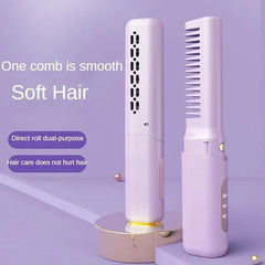 Mini Hair Straightener Professional Quick Heated Electric Hot Comb - VirtuousWares:Global