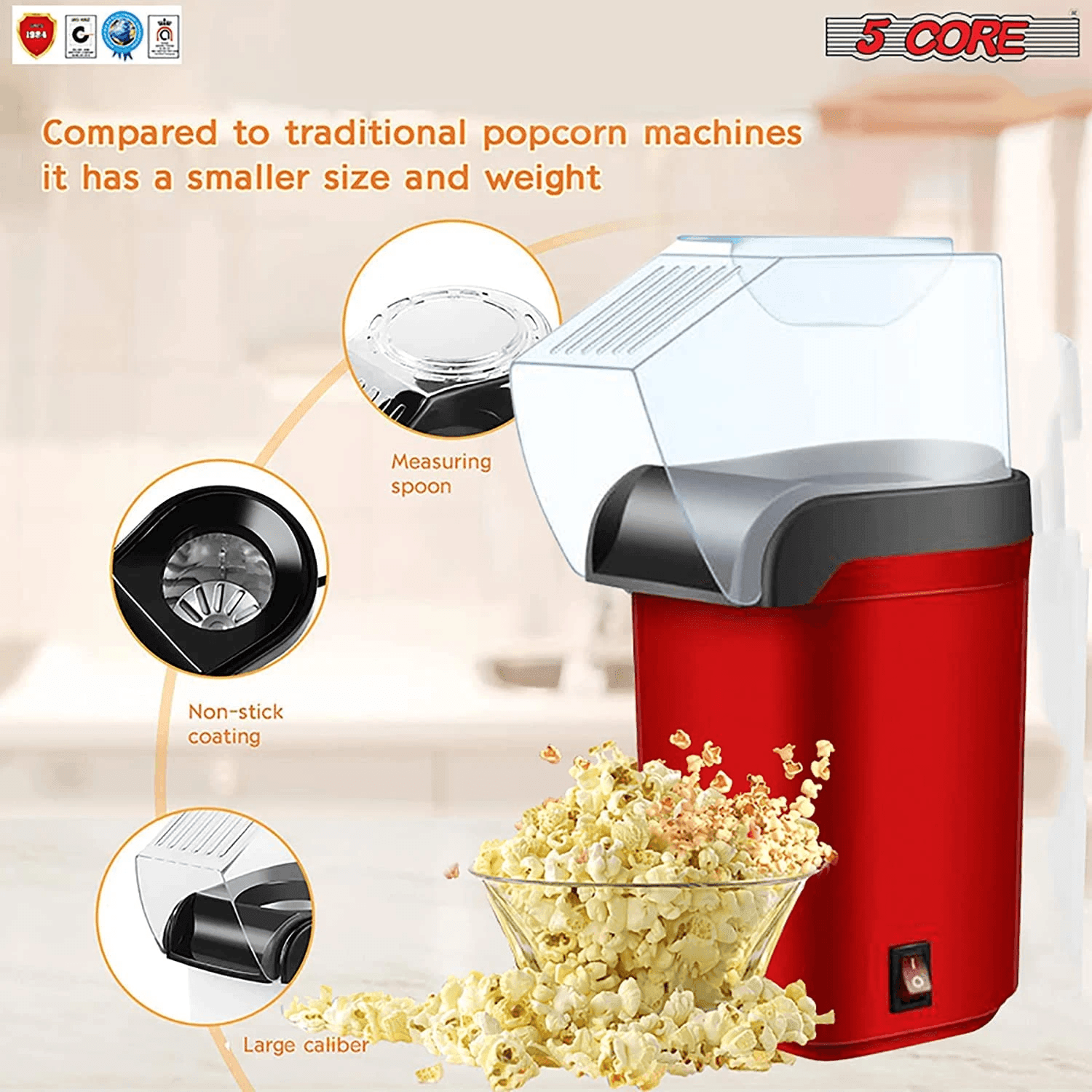 Mini Household Electric Popcorn Maker Machine - VirtuousWares:Global