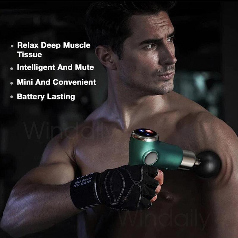 Mini LCD Massage Gun 32 Speed Touch Screen Deep Tissue - VirtuousWares:Global