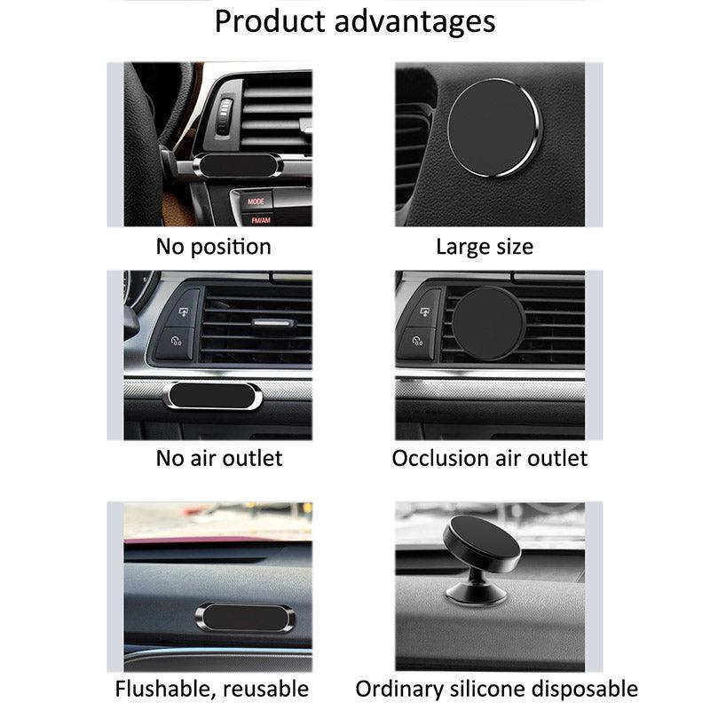 Mini Strip Shape Magnetic Car Phone Holder Stand - VirtuousWares:Global