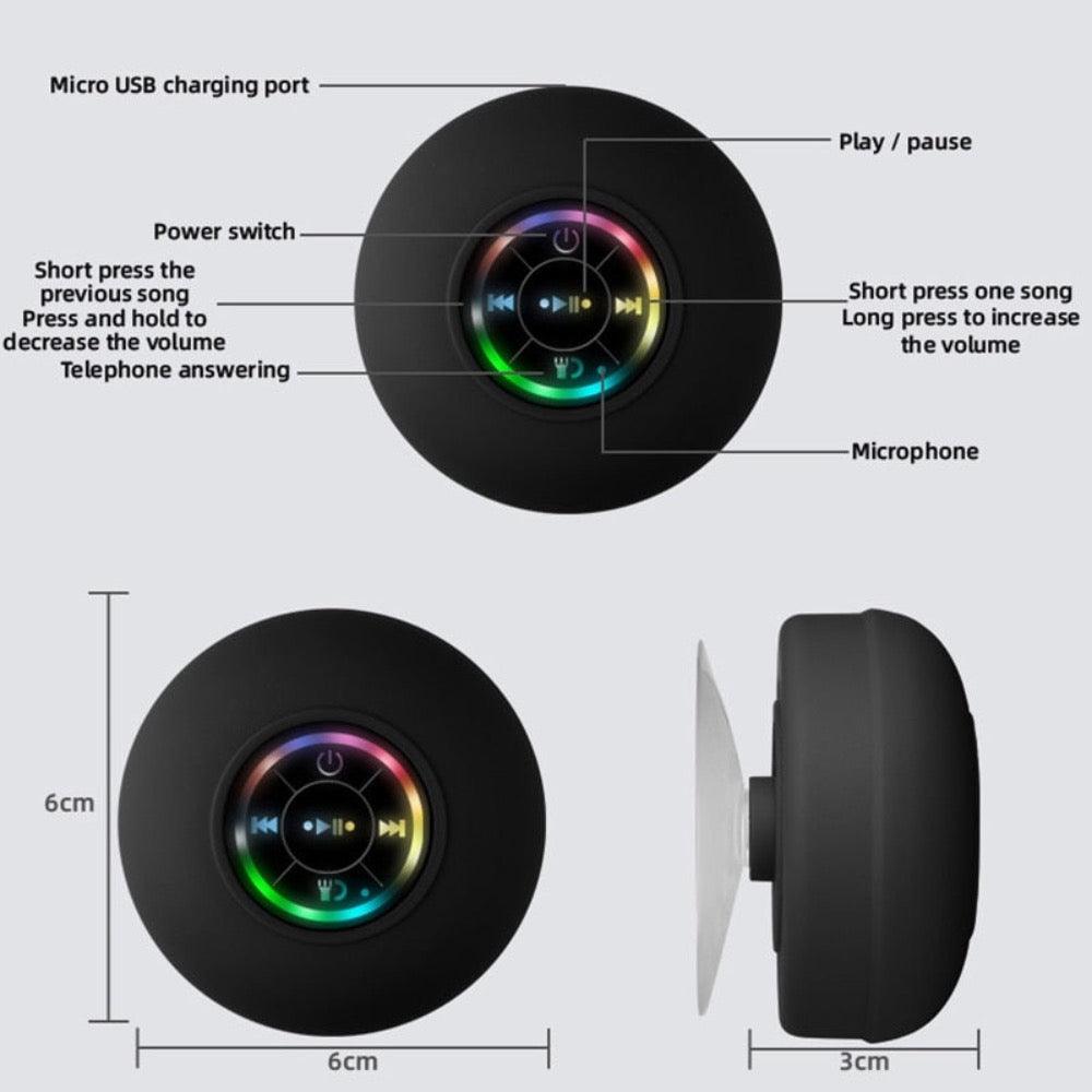 Mini Waterproof RGB Bluetooth Speaker - VirtuousWares:Global