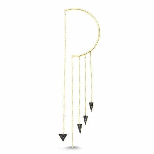 Minimalist Spikes Ear Cuffs & Wraps Threader Earrings For women - VirtuousWares:Global