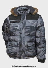 Minoti - Boys Camouflage Print Puffa Coat - VirtuousWares:Global