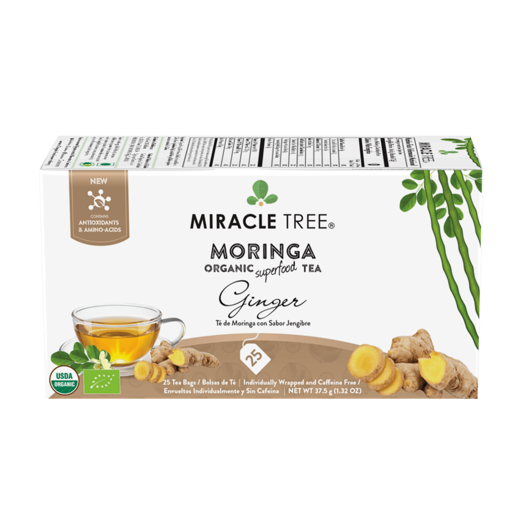 Miracle Tree's Organic Moringa Tea, Ginger - VirtuousWares:Global