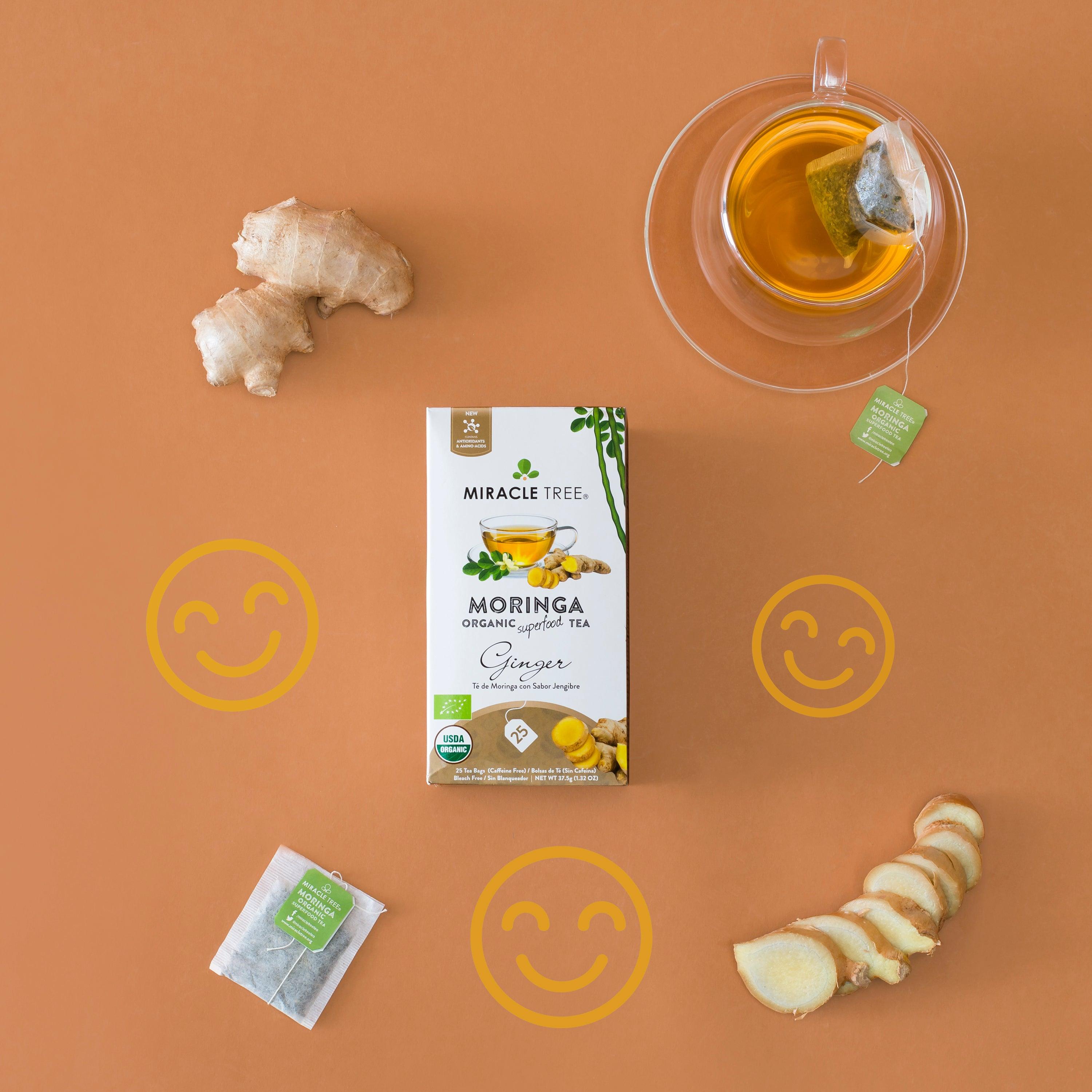 Miracle Tree's Organic Moringa Tea, Ginger - VirtuousWares:Global