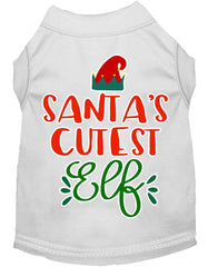Mirage Pet 51-408 WTXL Santas Cutest Elf Screen Print Dog Shirt, W - VirtuousWares:Global