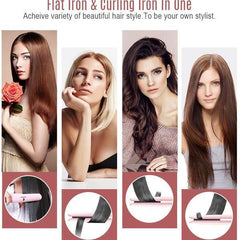 MiroPure 2-in-1 Infrared Ceramic Flat Iron Hair Straightener - VirtuousWares:Global