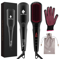 Miropure Enhanced Hair Straightener Brush with Anti-Scald - VirtuousWares:Global