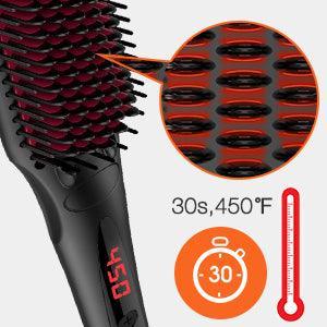 Miropure Enhanced Hair Straightener Brush with Anti-Scald - VirtuousWares:Global