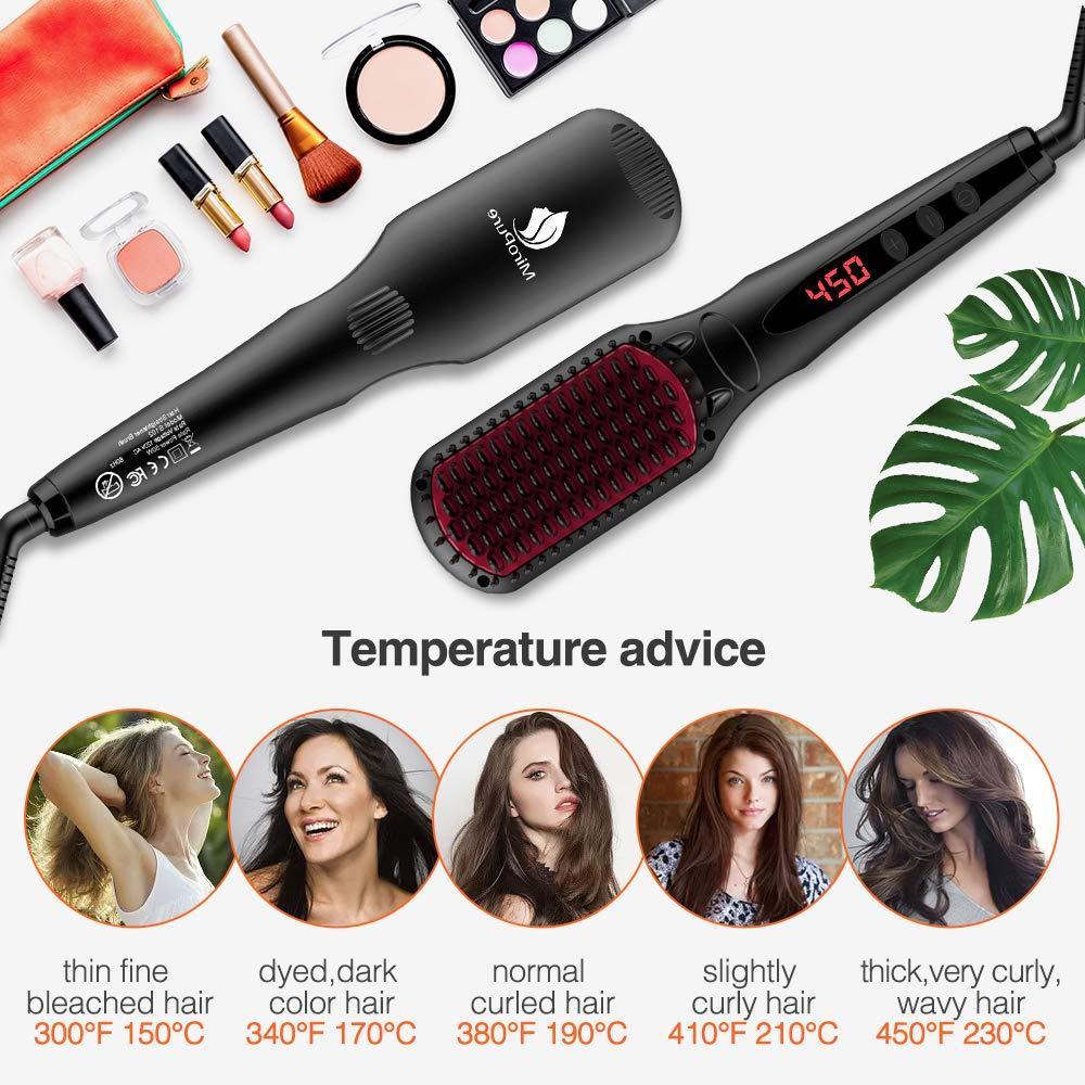 Miropure Enhanced Hair Straightener Brush with Anti-Scald - VirtuousWares:Global