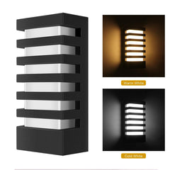 Modern Cuboid 15W Wall Light Waterproof Warm White - VirtuousWares:Global