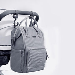 Modern Quilted Diaper Bag Backpack - VirtuousWares:Global