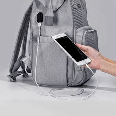 Modern Quilted Diaper Bag Backpack - VirtuousWares:Global