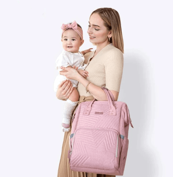 Modern Quilted Diaper Bag Backpack - VirtuousWares:Global