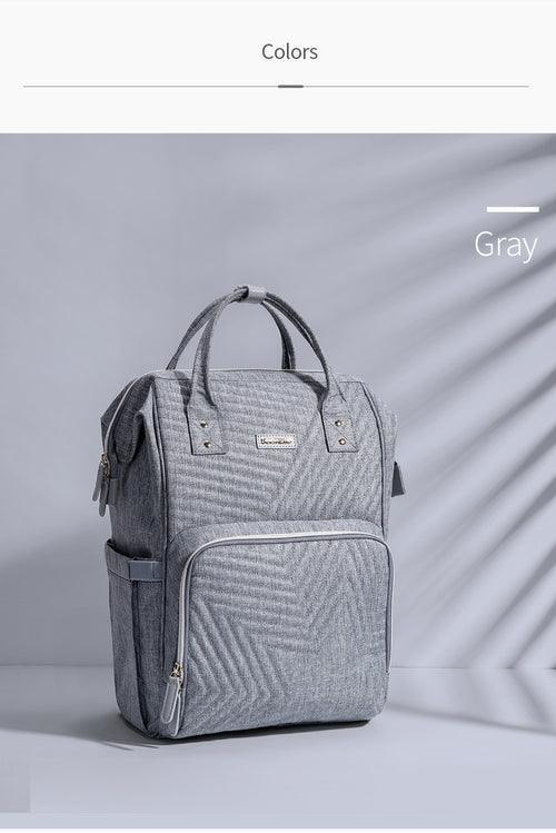 Modern Quilted Diaper Bag Backpack - VirtuousWares:Global
