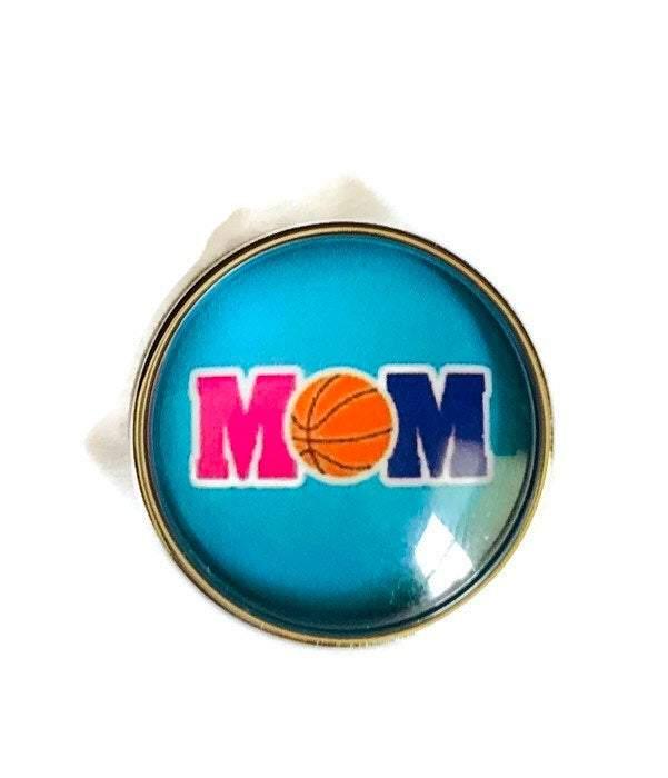 Mom Basketball Snap - Ginger Snaps - Noosa Snap - Compatible with - VirtuousWares:Global