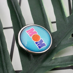 Mom Basketball Snap - Ginger Snaps - Noosa Snap - Compatible with - VirtuousWares:Global