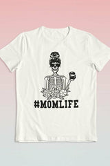 MOMLIFE SKELETON HALLOWEEN GRAPHIC TEE - VirtuousWares:Global