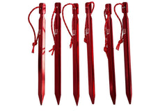 Mons Peak IX Tent Stakes, Y HA 7075 Al, (6 Pack) - VirtuousWares:Global