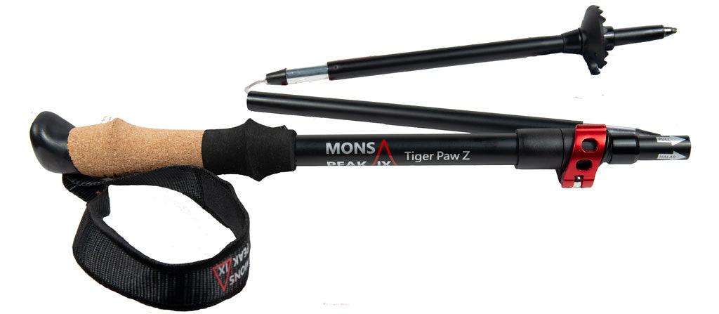 Mons Peak IX Tiger Paw Z Trekking Poles (Z-120) - VirtuousWares:Global