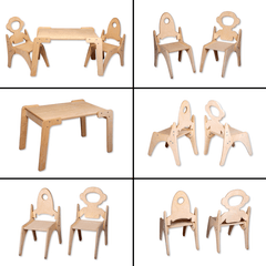 Montessori Table and Chair Set - VirtuousWares:Global