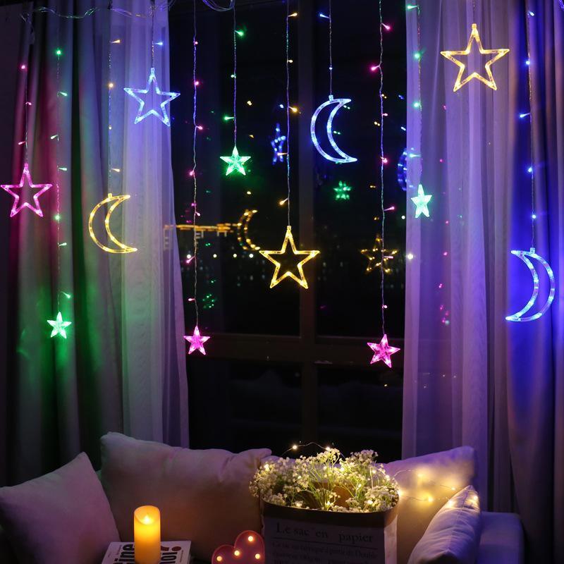 Moon Star Lamp String Xtmas Light Remote Control - VirtuousWares:Global
