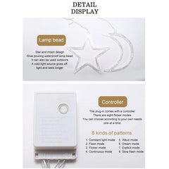 Moon Star Lamp String Xtmas Light Remote Control - VirtuousWares:Global