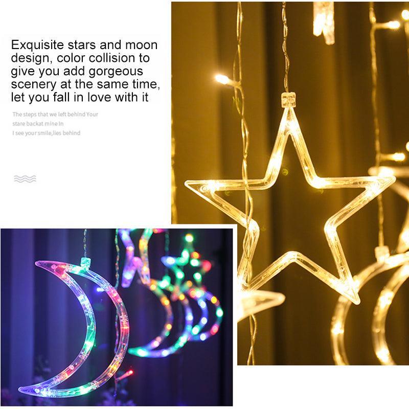 Moon Star Lamp String Xtmas Light Remote Control - VirtuousWares:Global